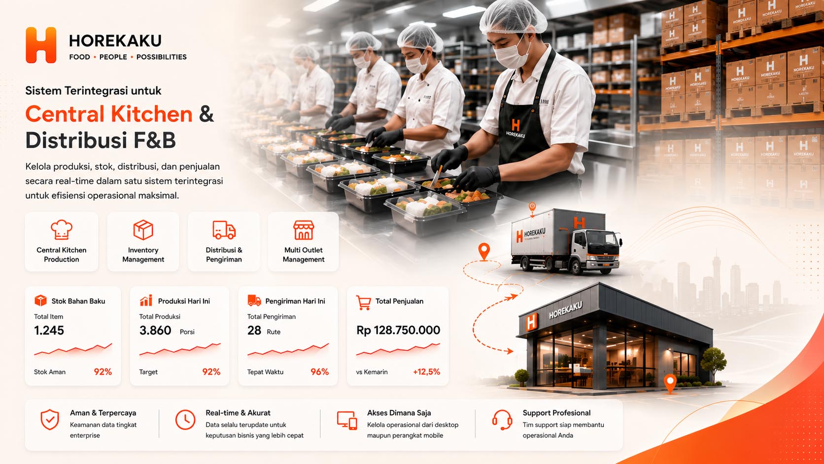 HOREKAKU Central Kitchen & Distribusi F&B